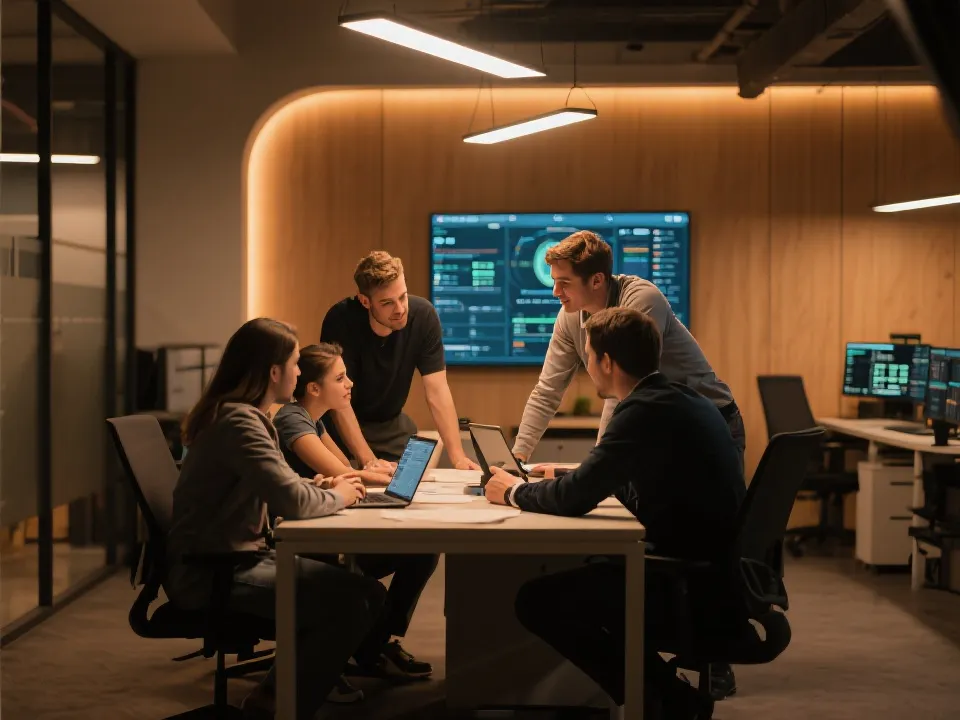 数据分析团队协作场景示意